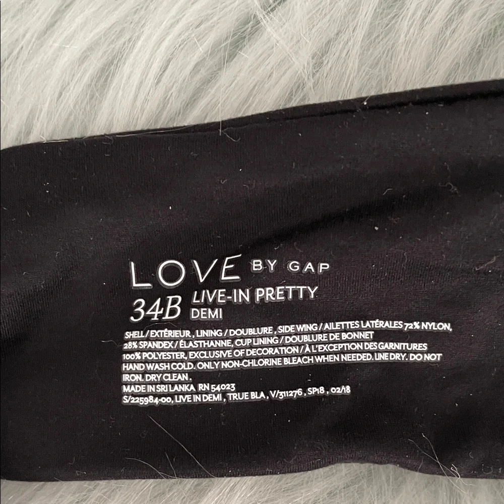 GAP Classic Black Bra with Lace Detail one is 34B one is 36B  $15 a piece